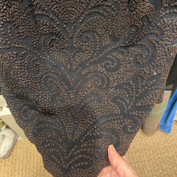 Dressy beaded and sheer long sleeve top - Picture 3 of 5